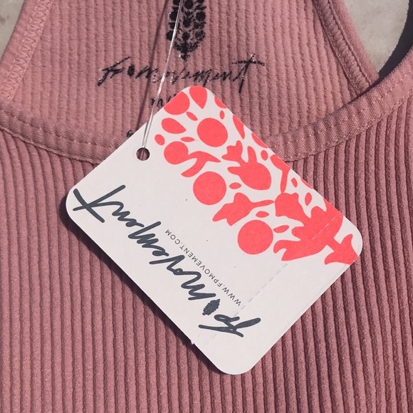 Free People Movement Happiness Runs Crop Tank Top in Soft Pink - Picture 8 of 15